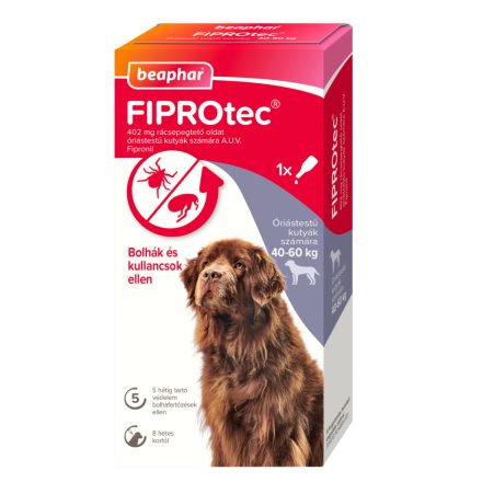 Beaphar Fiprotec 40-60kg különösen nagytestű kutyáknak      