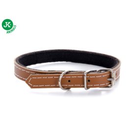 JK Classic bőr nyakörv 1.4 × 23–33.5 cm, barna