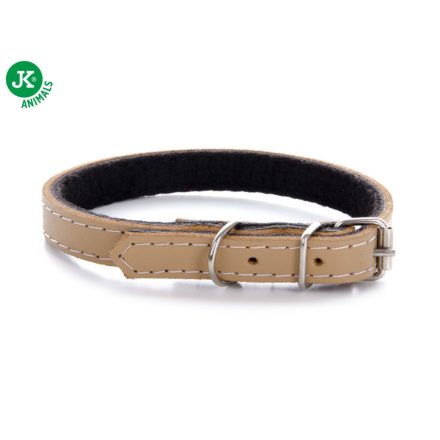 JK Classic bőr nyakörv 1,2 × 20,5–29 cm, bézs