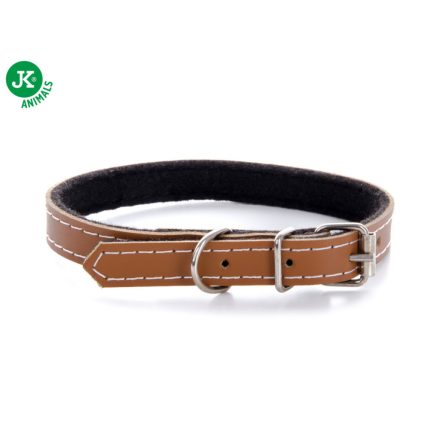 JK Classic bőr nyakörv 1,2 × 20,5–29 cm, barna