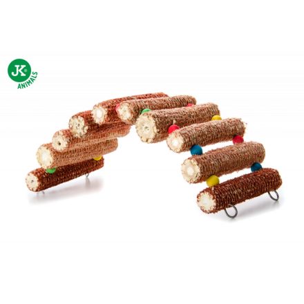 Kukoricából és fából készült játékhíd rágcsálóknak és nyulaknak , 37 cm