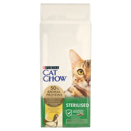 Cat Chow Sterilised macskaeledel 15kg
