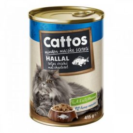 Cattos cicakonzerv 415g halas