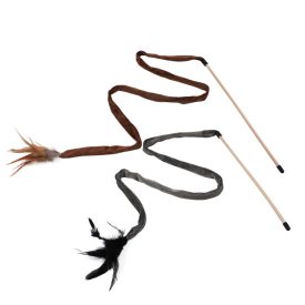 Nobleza pálcás macskajáték 40cm, szürke, barna